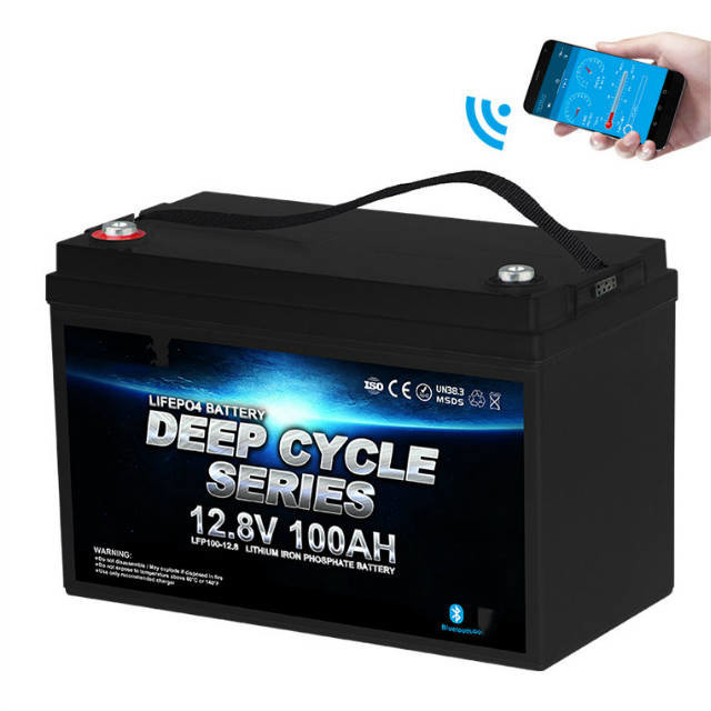 12v100ah lithium camper battery deep cycle rv self heating bluetooth motorhome battery